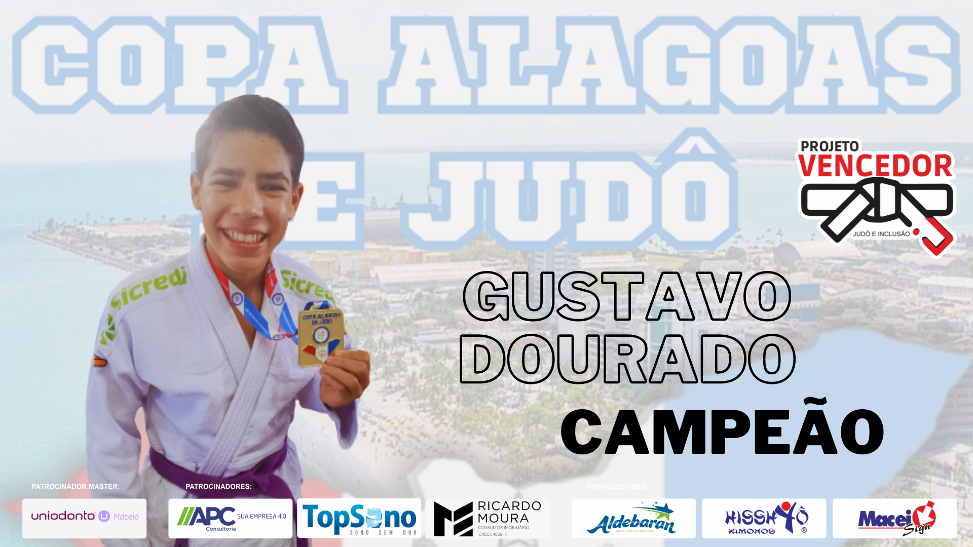 Gustavo Dourado é campeão da Copa Alagoas